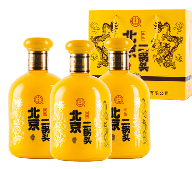 永豐北京二鍋頭佳釀黃龍42度500ml清香型
