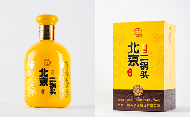 永豐北京二鍋頭佳釀黃龍42度500ml清香型