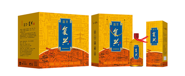 藍京復興酒 柔和醬香型【53° 500ml】