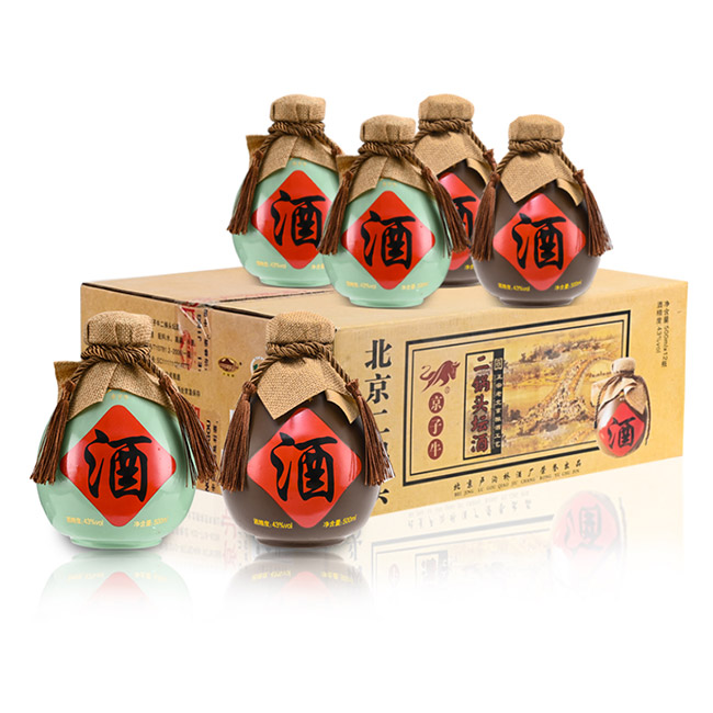 京子牛二鍋頭壇酒清香型酒招商【43度500ml】