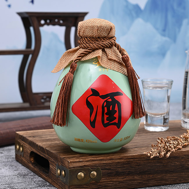 京子牛二鍋頭壇酒清香型酒招商【43度500ml】