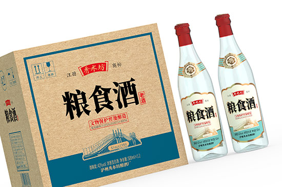 秀水坊糧食酒老酒濃香型酒【42度500ml】